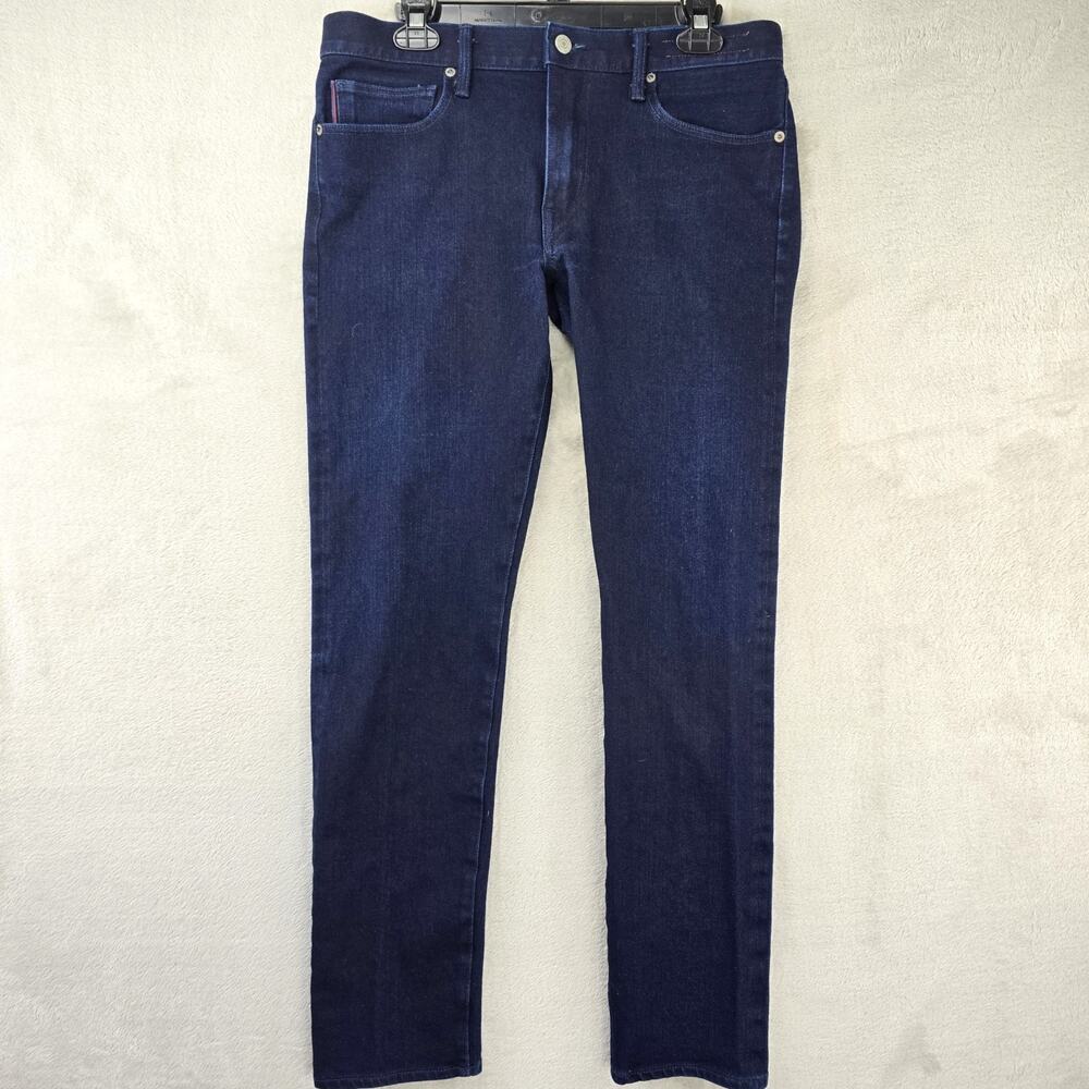 Hiroshi Kato Jeans 33x29 Blue The Pen Slim Selvedge Japanese Raw Denim 10.5 oz